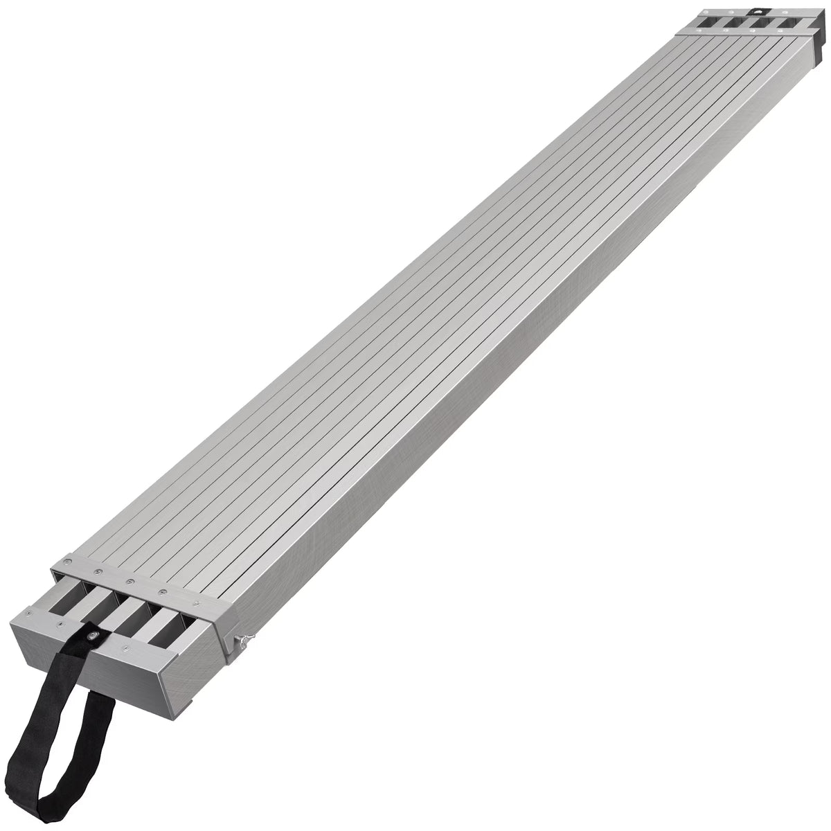 VEVOR Telescoping Aluminum Work Plank, 8 - 13 Feet 500 lb Capacity, 12.5 in Width Aluminum Scaffold Plank, Extension Staging Plank with Skid - Proof